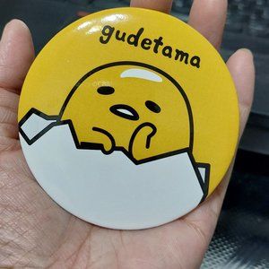 Gudetama Lazy Egg Button Pin